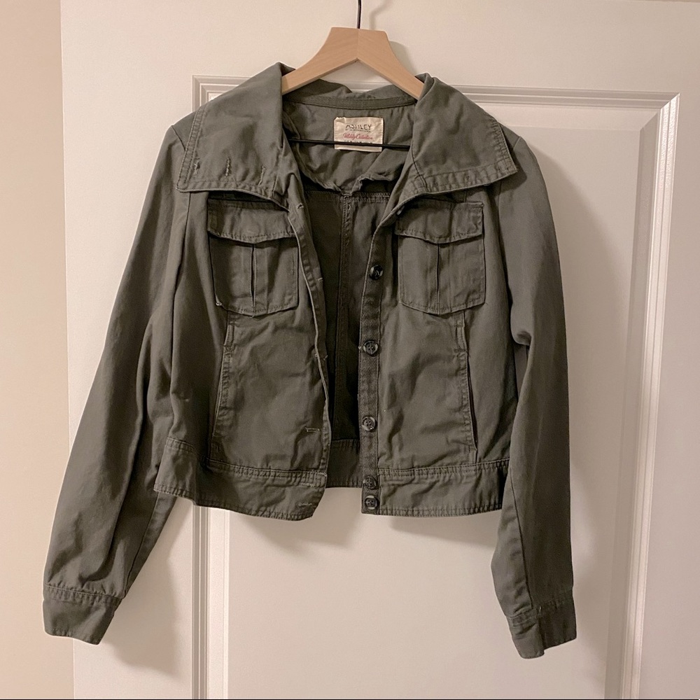 Cropped utility jacket